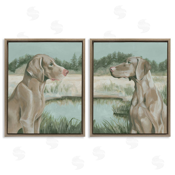 Stupell Industries Grace Popp | Weimaraner Dog By Marsh Wall Art