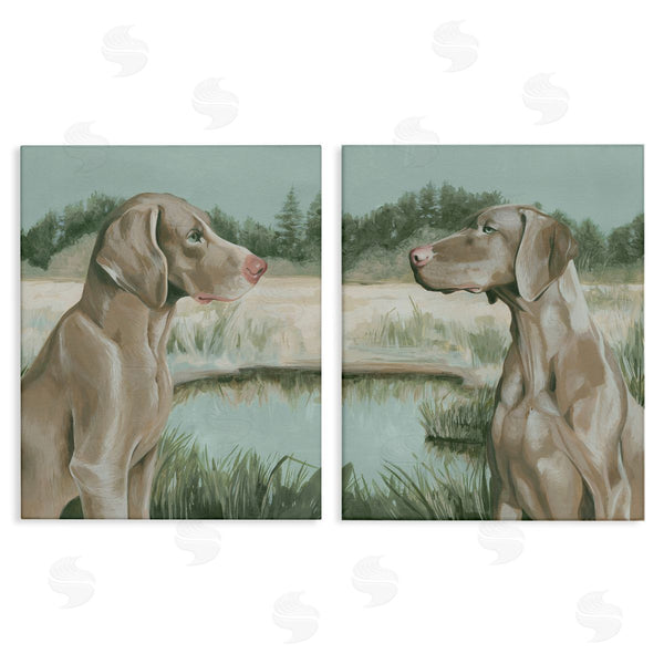 stupell industries Grace Popp | Weimaraner Dog by Marsh Wall Art
