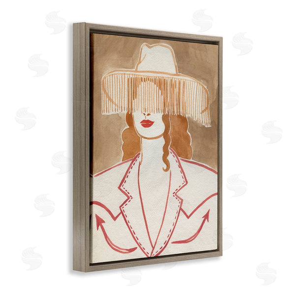 Stupell Industries Grace Popp | Western Cowgirl Fashion