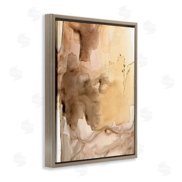 Stupell Industries Grace Popp | Wet Paint Abstraction Brown Watercolor Strokes