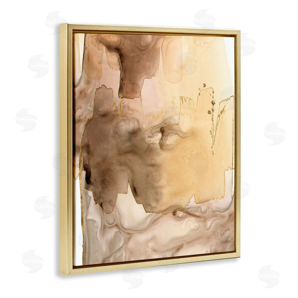 Stupell Industries Grace Popp | Wet Paint Abstraction Brown Watercolor Strokes