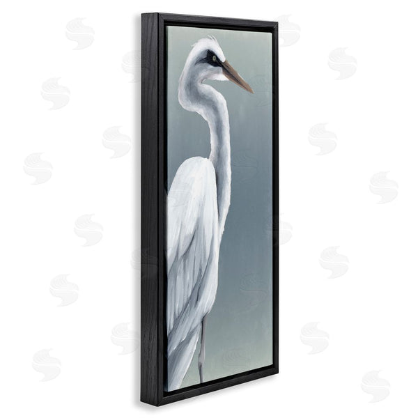 Stupell Industries Grace Popp | White Heron Portrait Wall Art