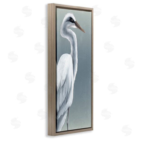 Stupell Industries Grace Popp | White Heron Portrait Wall Art