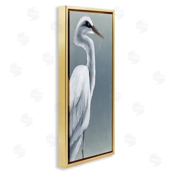 Stupell Industries Grace Popp | White Heron Portrait Wall Art