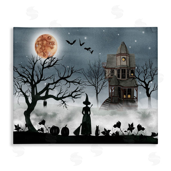 stupell industries Grace Popp | Witch & Haunted House Scene