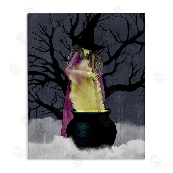stupell industries Grace Popp | Witch Stirring Smokey Cauldron Wall Art