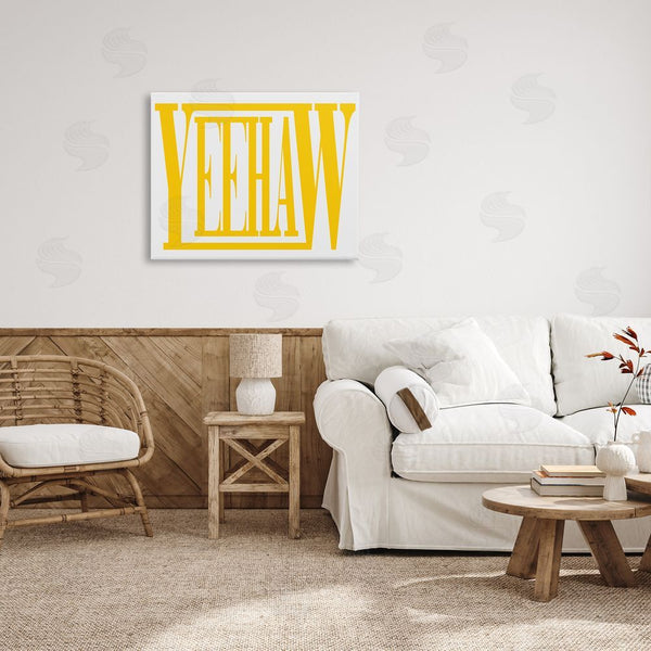 Stupell Industries Grace Popp | Yeehaw Yellow Typography Wall Art