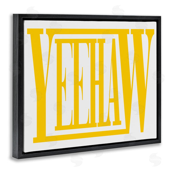 Stupell Industries Grace Popp | Yeehaw Yellow Typography Wall Art