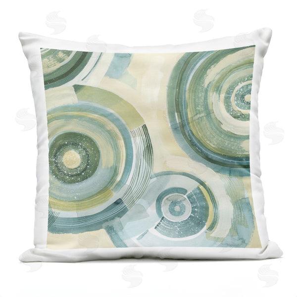 Stupell Industries Grace Popp | Yellow Passiflora Circles Printed Throw Pillow