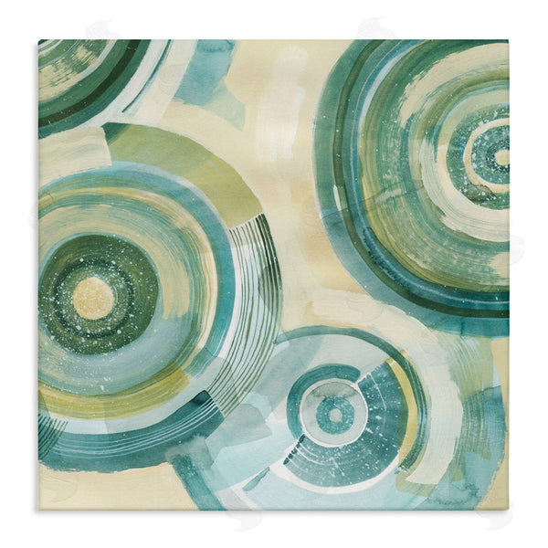 stupell industries Grace Popp | Yellow Passiflora Circles