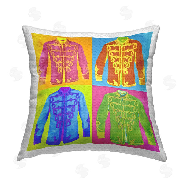 Stupell Industries Graffi*tee Studios | Abstract Historical Coats Printed Throw Pillow