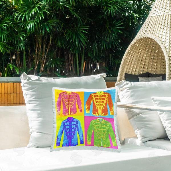 Stupell Industries Graffi*tee Studios | Abstract Historical Coats Printed Throw Pillow
