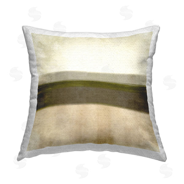 Stupell Industries Graffi*tee Studios | Abstract Neutral Landscape Printed Throw Pillow