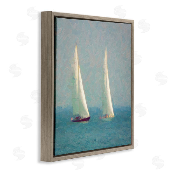 Stupell Industries Graffi*tee Studios | Abstract Sailboats Painting Wall Art