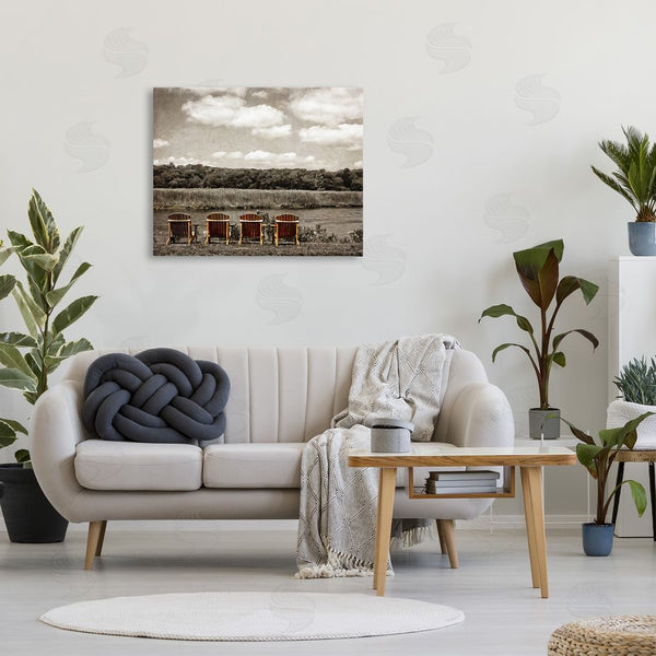Stupell Industries Graffi*tee Studios | Adirondacks Lake View Wall Art