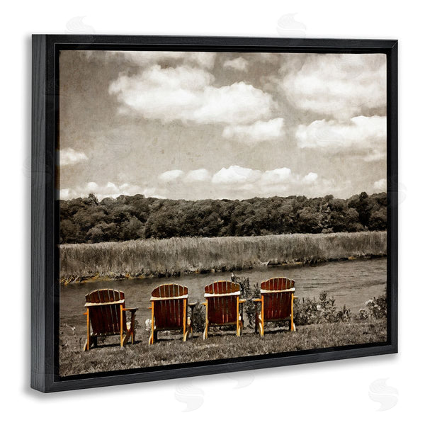 Stupell Industries Graffi*tee Studios | Adirondacks Lake View Wall Art