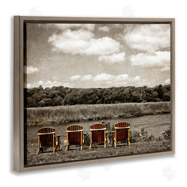 Stupell Industries Graffi*tee Studios | Adirondacks Lake View Wall Art