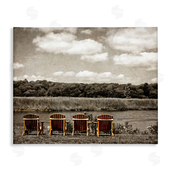 stupell industries Graffi*tee Studios | Adirondacks Lake View Wall Art