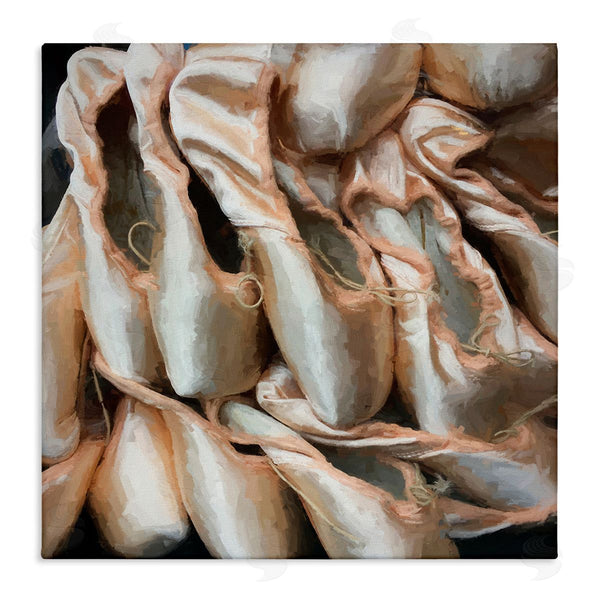 stupell industries Graffi*tee Studios | Ballet Slippers Dancer Pointe Shoes Painting Wall Art