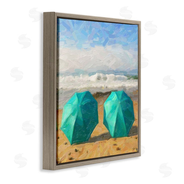 Stupell Industries Graffi*tee Studios | Beach Umbrella Duo Wall Art