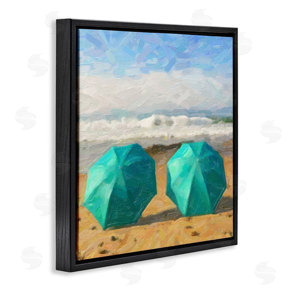 Stupell Industries Graffi*tee Studios | Beach Umbrellas Duo Wall Art