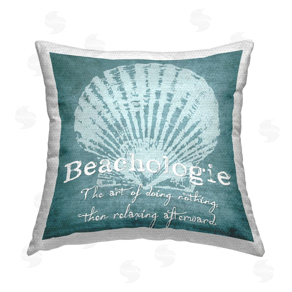 Stupell Industries Graffi*Tee Studios | Beachologie Art Of Doing Nothing Printed Throw Pillow
