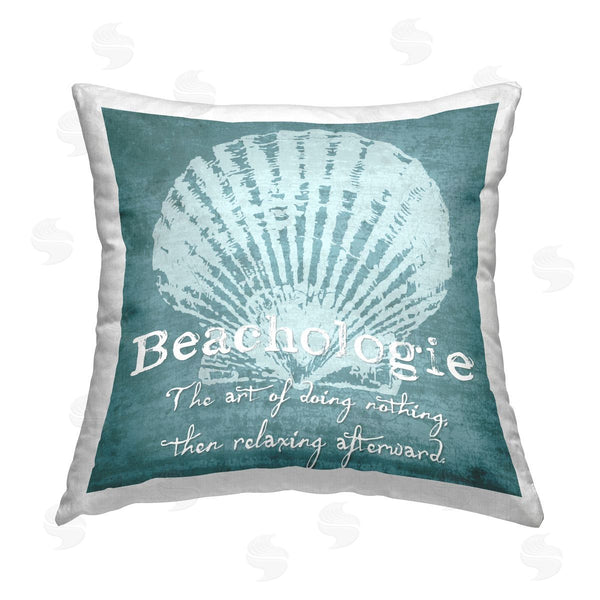 stupell industries Graffi*Tee Studios | Beachologie Art of Doing Nothing Printed Throw Pillow