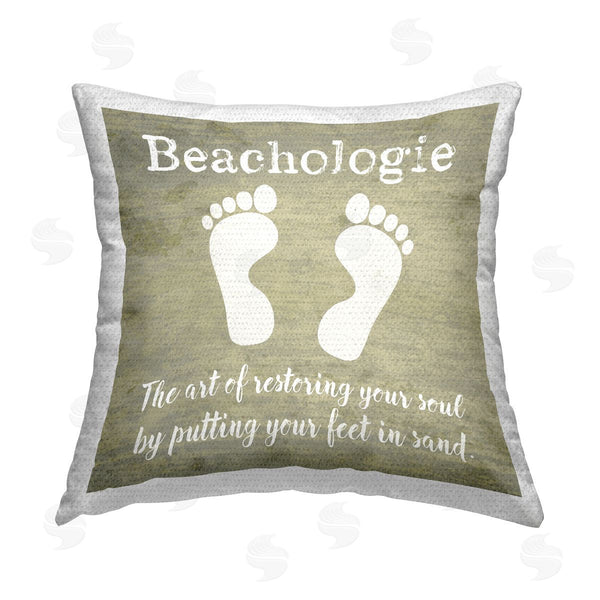 Stupell Industries Graffi*Tee Studios | Beachologie Definition Phrase Printed Throw Pillow