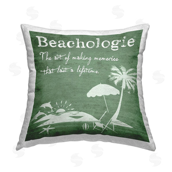 Stupell Industries Graffi*Tee Studios | Beachologie Making Memories Phrase Printed Throw Pillow