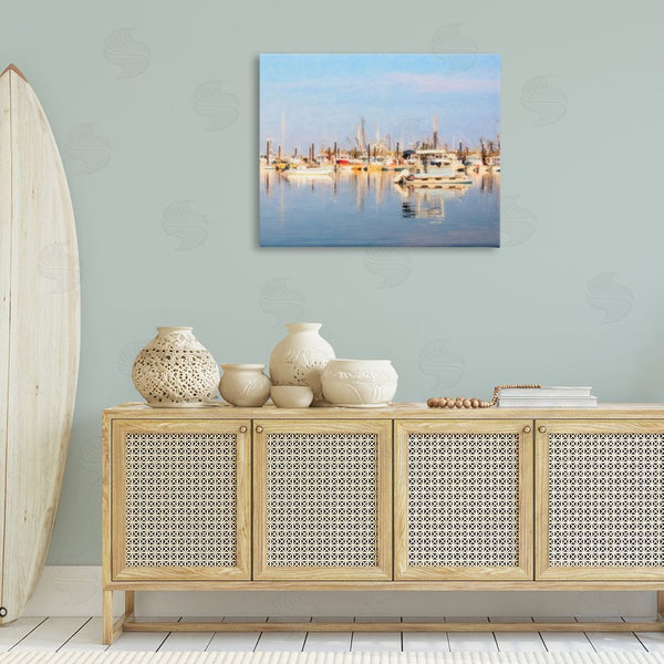 Stupell Industries Graffi*tee Studios | Blurred Abstract Boat Marina Wall Art