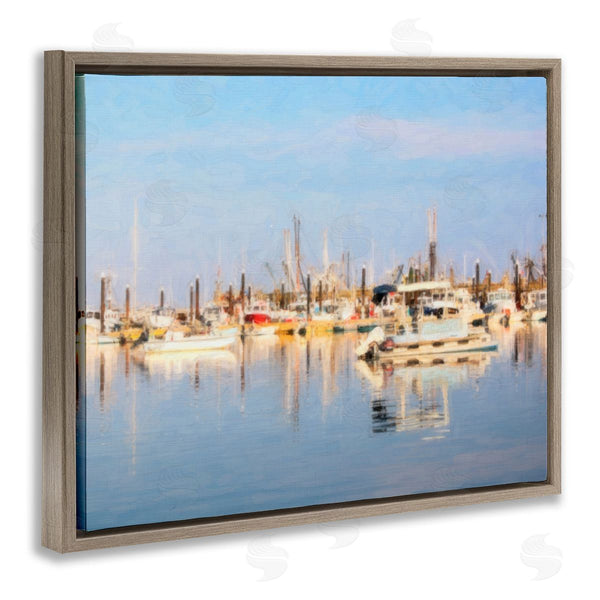 Stupell Industries Graffi*tee Studios | Blurred Abstract Boat Marina Wall Art