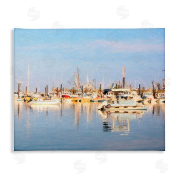 stupell industries Graffi*tee Studios | Blurred Abstract Boat Marina Wall Art