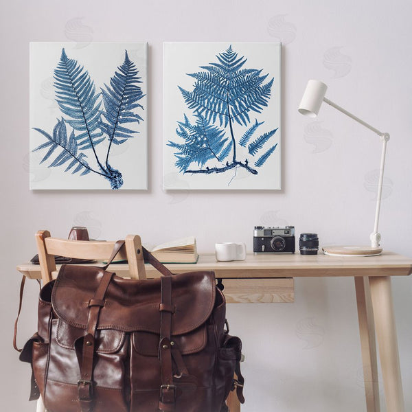 Stupell Industries Graffi*tee Studios | Bold Blue Ferns Woodland Nature Wall Art