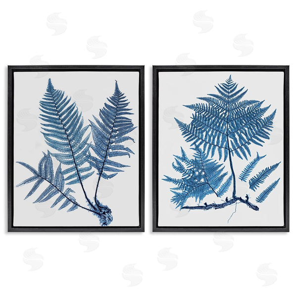 Stupell Industries Graffi*tee Studios | Bold Blue Ferns Woodland Nature Wall Art