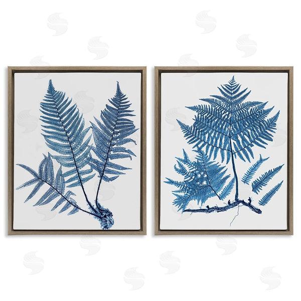 Stupell Industries Graffi*tee Studios | Bold Blue Ferns Woodland Nature Wall Art