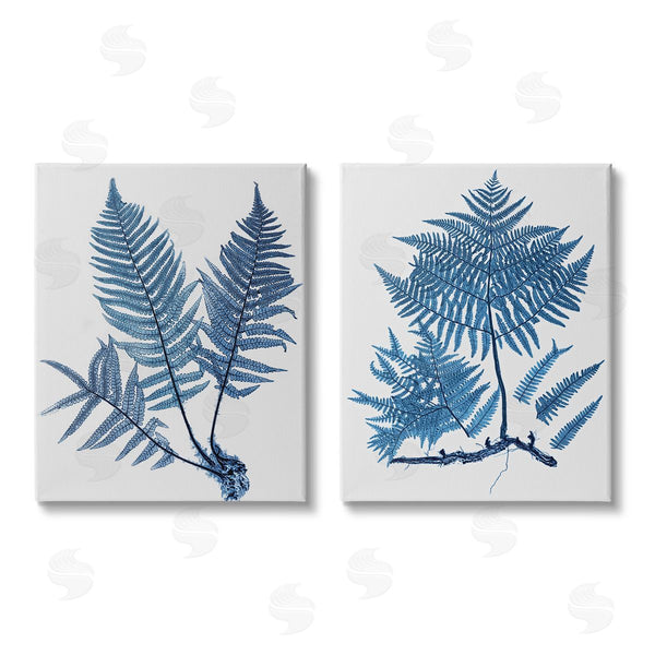 stupell industries Graffi*tee Studios | Bold Blue Ferns Woodland Nature Wall Art