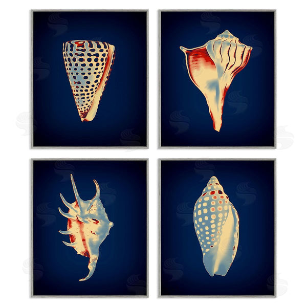 Stupell Industries Graffi*tee Studios | Bright Shells On Indigo Wall Art