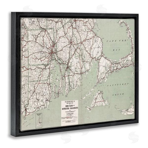 Stupell Industries Graffi*tee Studios | Cape Cod & RI Map Wall Art
