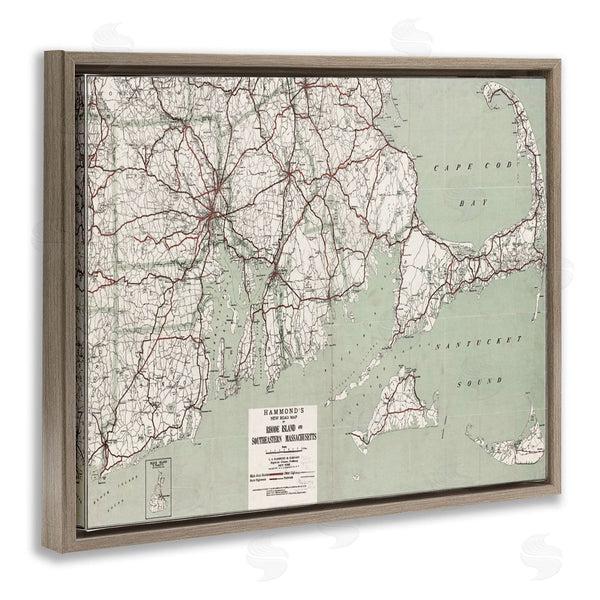 Stupell Industries Graffi*tee Studios | Cape Cod & RI Map Wall Art