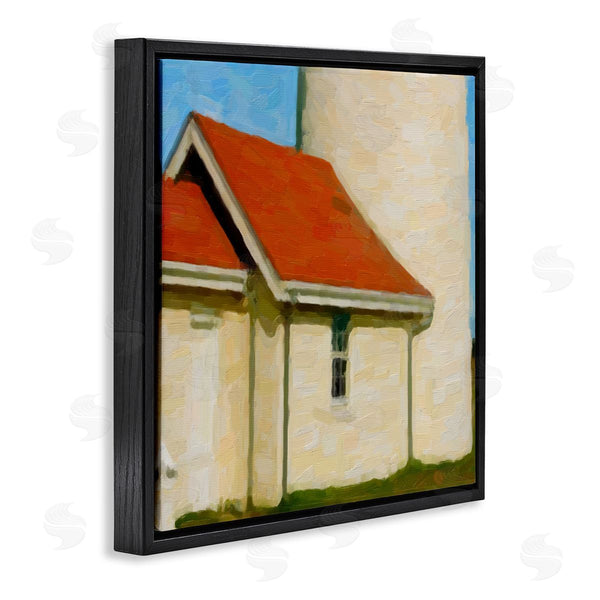Stupell Industries Graffi*tee Studios | Close Up Ocean Lighthouse Coastal Building Architecture Wall Art