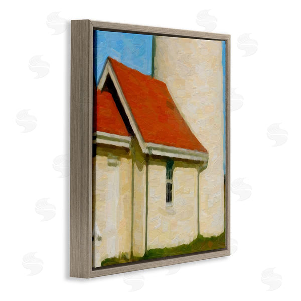 Stupell Industries Graffi*tee Studios | Close Up Ocean Lighthouse Coastal Building Architecture Wall Art