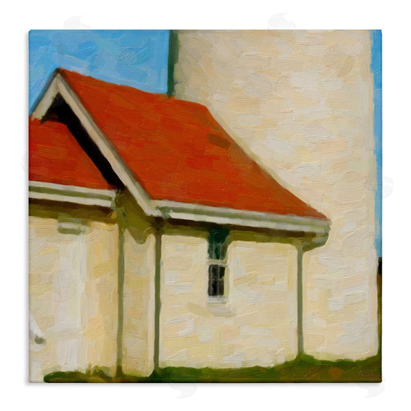 stupell industries Graffi*tee Studios | Close Up Ocean Lighthouse Coastal Building Architecture Wall Art