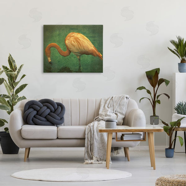 Stupell Industries Graffi*tee Studios | Dark Flamingo In Pond Wall Art