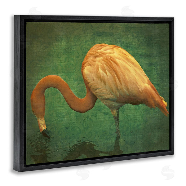 Stupell Industries Graffi*tee Studios | Dark Flamingo In Pond Wall Art