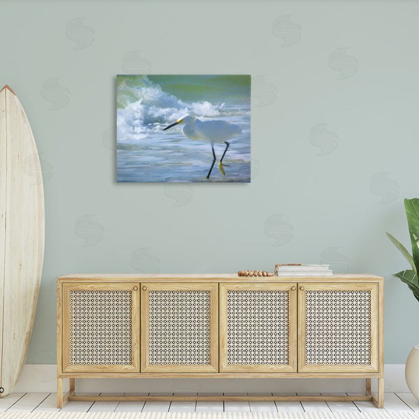 Stupell Industries Graffi*tee Studios | Egret In Splashing Waves Wall Art