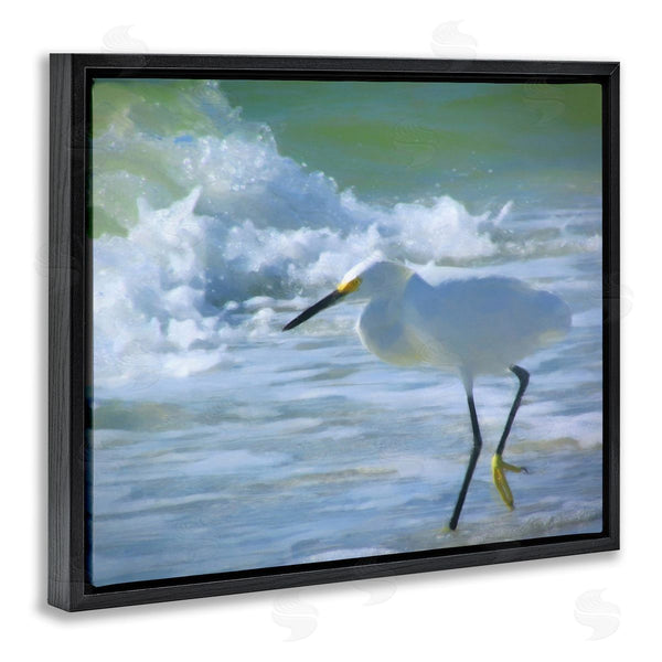Stupell Industries Graffi*tee Studios | Egret In Splashing Waves Wall Art