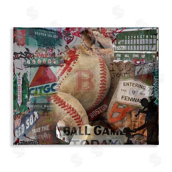 stupell industries Graffi*tee Studios | Entering Fenway Baseball Collage Wall Art