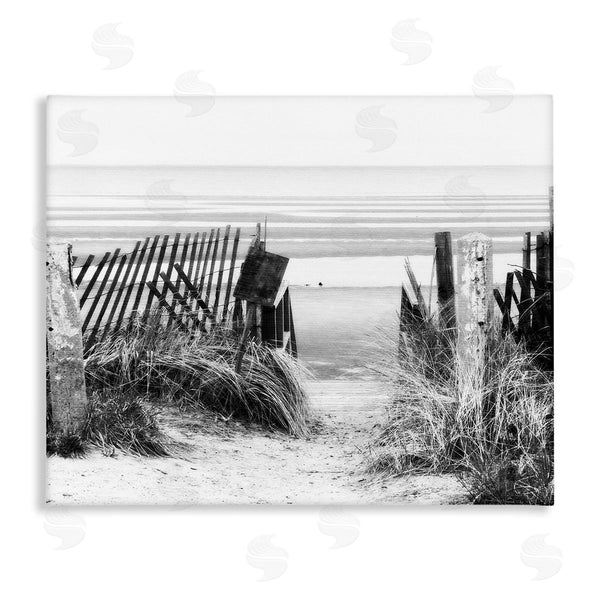 stupell industries Graffi*tee Studios | Fenced Beach Path Wall Art