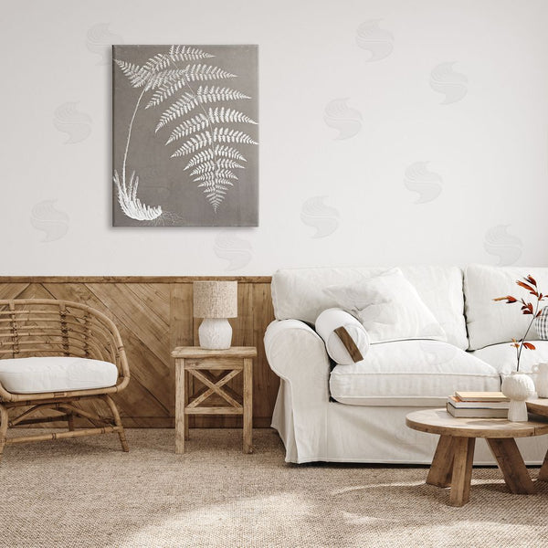 Stupell Industries Graffi*tee Studios | Fern Leaves Roots Growing Botanicals Neutral Tones Wall Art