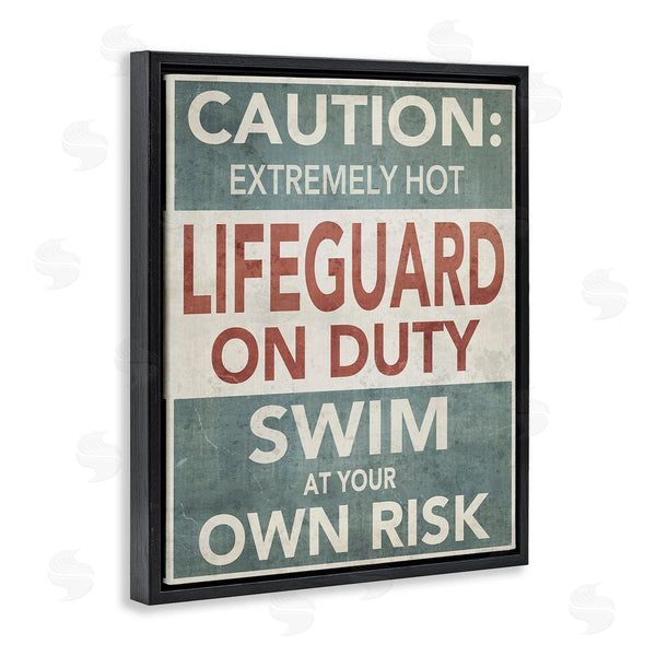Stupell Industries Graffi*tee Studios | Funny Swim At Own Risk Wall Art